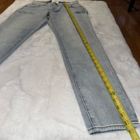 NWT Size 28 Free People One Teaspoon Light Blue Distressed Ripped Jeans - Picture 5 of 13